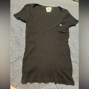 Black Lacoste shirt